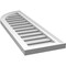 Ekena Millwork Quarter Round Top Left Surface Mount PVC Gable Vent w/ 2"W x 1-1/2"P Brickmould Frame, 12"W x 38"H GVPQL12X3802SF - alternate 4